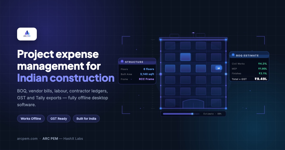 ARC PEM — Construction Expense Management Software · India
